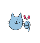 ゆるい青にゃんこ(日常)（個別スタンプ：20）