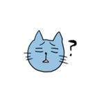 ゆるい青にゃんこ(日常)（個別スタンプ：21）