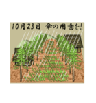 傘の用意を<10月>農村5（個別スタンプ：23）