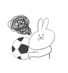 毎日使えるサッカーうさちゃん（個別スタンプ：19）