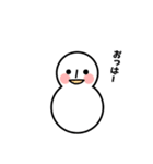 個性的な雪だるまたち（個別スタンプ：2）