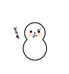 個性的な雪だるまたち（個別スタンプ：11）