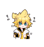そーまの鏡音リン/鏡音レンと仲間たち（個別スタンプ：7）