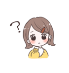 毎日使える外ハネちゃんスタンプ（個別スタンプ：12）