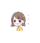 毎日使える外ハネちゃんスタンプ（個別スタンプ：18）