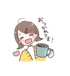 毎日使える外ハネちゃんスタンプ（個別スタンプ：19）