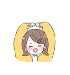 毎日使える外ハネちゃんスタンプ（個別スタンプ：27）