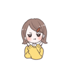 毎日使える外ハネちゃんスタンプ（個別スタンプ：28）