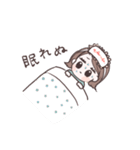 毎日使える外ハネちゃんスタンプ（個別スタンプ：35）