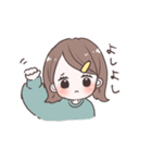 毎日使える外ハネちゃんスタンプ（個別スタンプ：36）