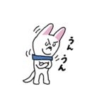 お茶目なmix白ワンコ（立ち耳）（個別スタンプ：5）