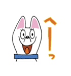 お茶目なmix白ワンコ（立ち耳）（個別スタンプ：9）