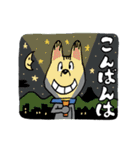 お茶目なmix白ワンコ（立ち耳）（個別スタンプ：11）