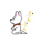 お茶目なmix白ワンコ（立ち耳）（個別スタンプ：31）