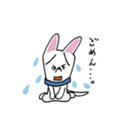 お茶目なmix白ワンコ（立ち耳）（個別スタンプ：32）