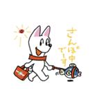 お茶目なmix白ワンコ（立ち耳）（個別スタンプ：38）