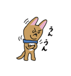 お茶目なmix茶ワンコ（立ち耳）（個別スタンプ：5）