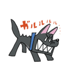 お茶目なmix黒ワンコ（立ち耳）（個別スタンプ：29）
