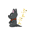 お茶目なmix黒ワンコ（立ち耳）（個別スタンプ：31）