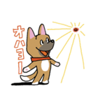 お茶目なmix鼻黒ワンコ（立ち耳）（個別スタンプ：7）
