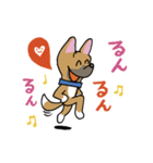 お茶目なmix鼻黒ワンコ（立ち耳）（個別スタンプ：14）