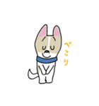 お茶目なmixぶちワンコ（立ち耳）（個別スタンプ：4）