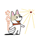お茶目なmixぶちワンコ（立ち耳）（個別スタンプ：7）