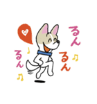 お茶目なmixぶちワンコ（立ち耳）（個別スタンプ：14）