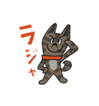 お茶目なmix虎毛ワンコ（立ち耳）（個別スタンプ：1）