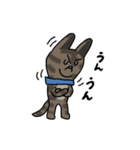 お茶目なmix虎毛ワンコ（立ち耳）（個別スタンプ：5）