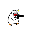 白文鳥さん。（個別スタンプ：3）