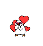 白文鳥さん。（個別スタンプ：7）