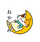 ふくねこのまいにち4(文字黒)（個別スタンプ：4）