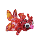 プリント柄の金魚（個別スタンプ：3）