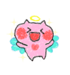 幸せねこにゃん♡クレヨン画（個別スタンプ：2）