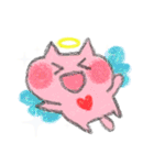 幸せねこにゃん♡クレヨン画（個別スタンプ：5）