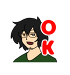 ボサ髪男子2（個別スタンプ：1）