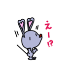 ハートの耳のネズミ（個別スタンプ：15）