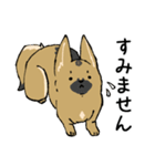雑種犬のクロハナ（個別スタンプ：7）