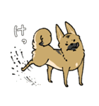雑種犬のクロハナ（個別スタンプ：23）