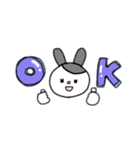 がんばれウサさん（個別スタンプ：3）