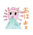 girls stamp 手書き 7歳（個別スタンプ：4）