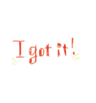 英語であいさつ！落書き風（個別スタンプ：8）