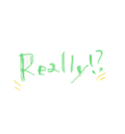 英語であいさつ！落書き風（個別スタンプ：9）