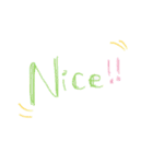 英語であいさつ！落書き風（個別スタンプ：14）