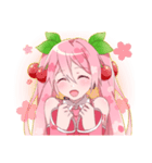 桜ミクと雪ミクセット（個別スタンプ：1）