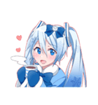 桜ミクと雪ミクセット（個別スタンプ：7）