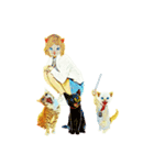 Happiness 猫（個別スタンプ：3）