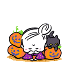 ヒゲザムライYUMIKO ハロウィン スペシャル（個別スタンプ：4）