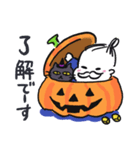ヒゲザムライYUMIKO ハロウィン スペシャル（個別スタンプ：7）